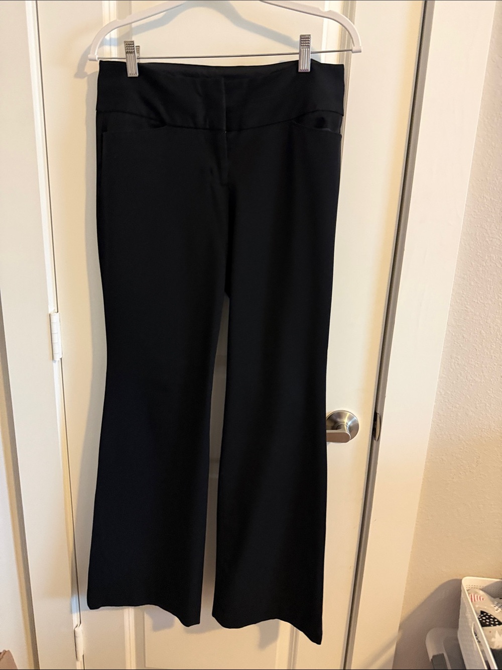 Black Women's Wide-Leg Editor Pant
